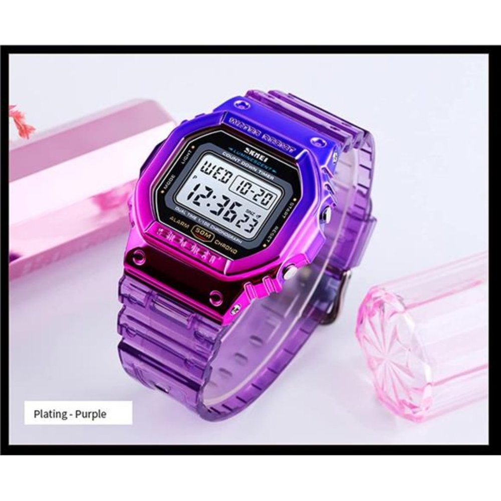 Sport Digital Multi-Function Transparent Women Me… - image 5